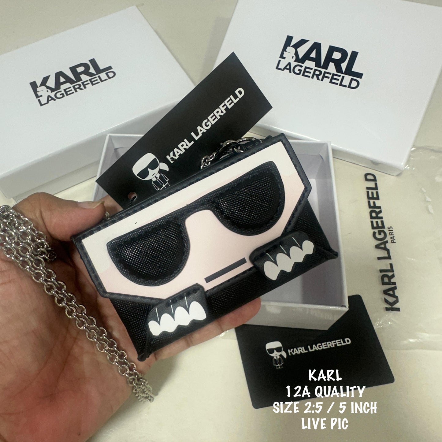 KARL CARD HOLDER SLING CHAIN