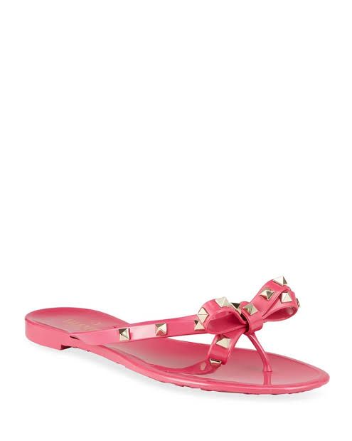 VAL JELLY THONG SLIDES