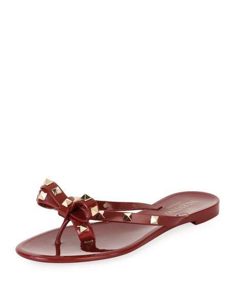 VAL JELLY THONG SLIDES