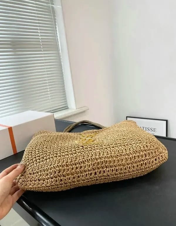 YL JUTE TOTE BEACH BAG