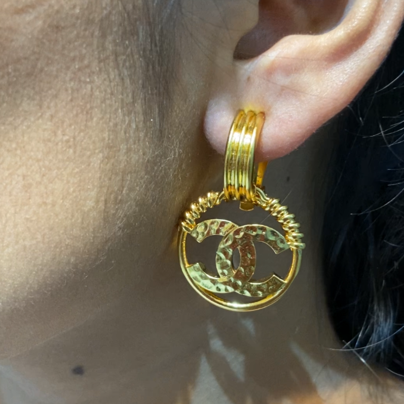 CC gold hoops