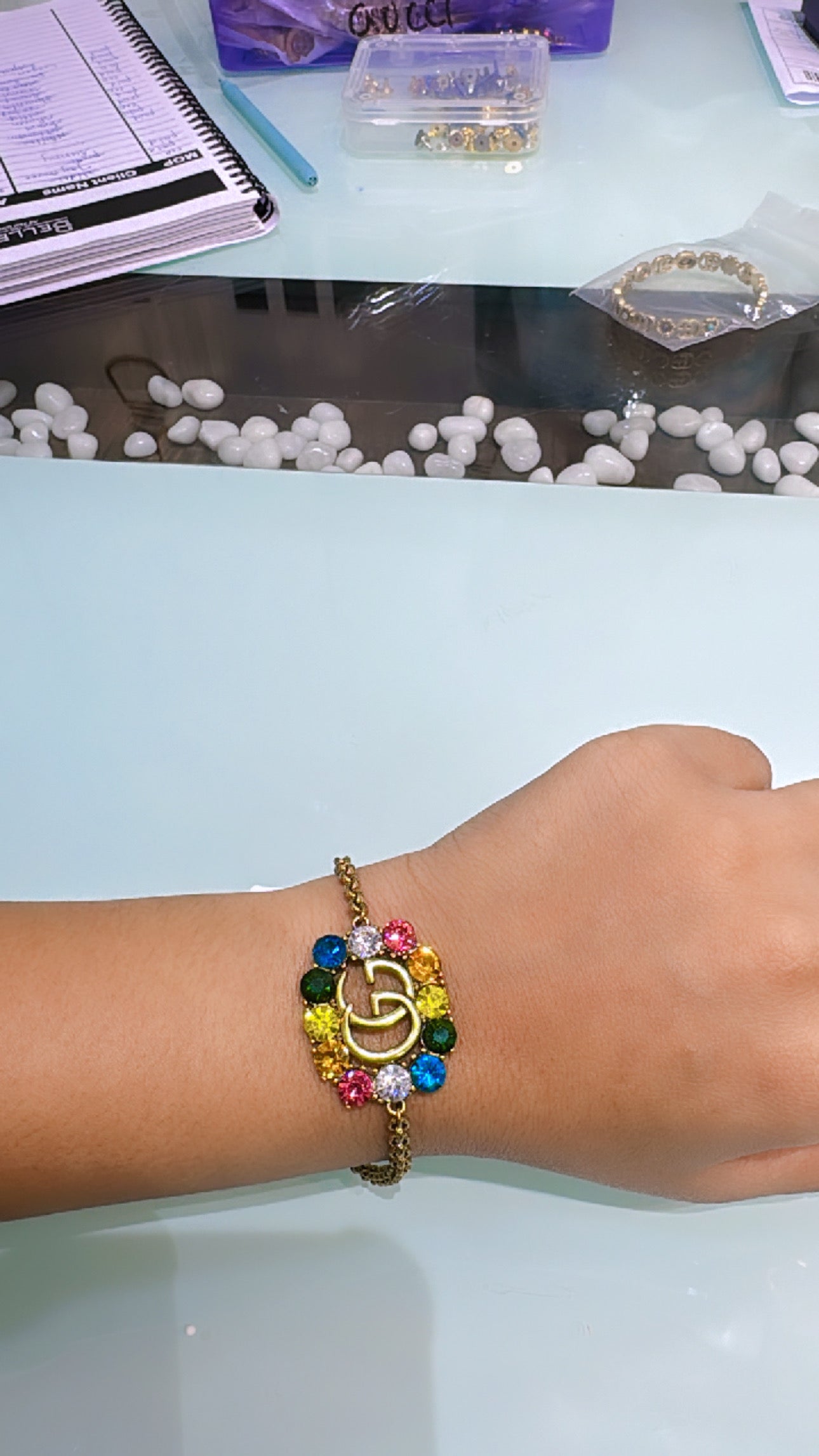 GG PEARL / CRYSTAL BRACELET