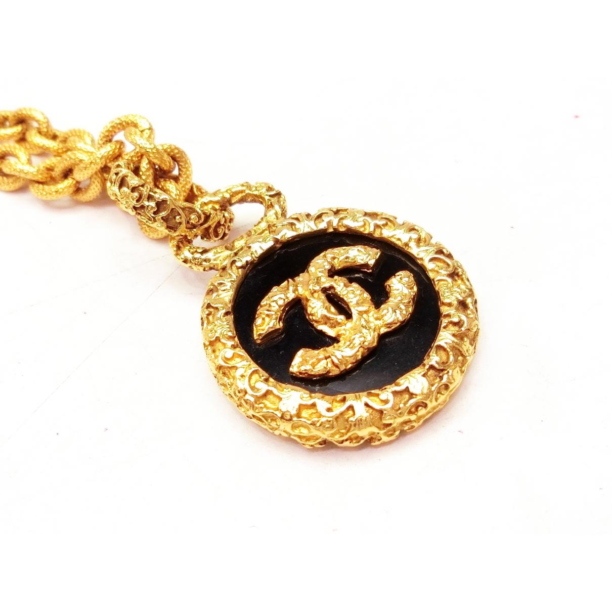CC BLACK GOLD PENDANT CHAIN