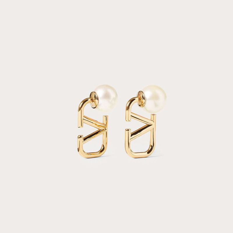 VAL pearl front back earring