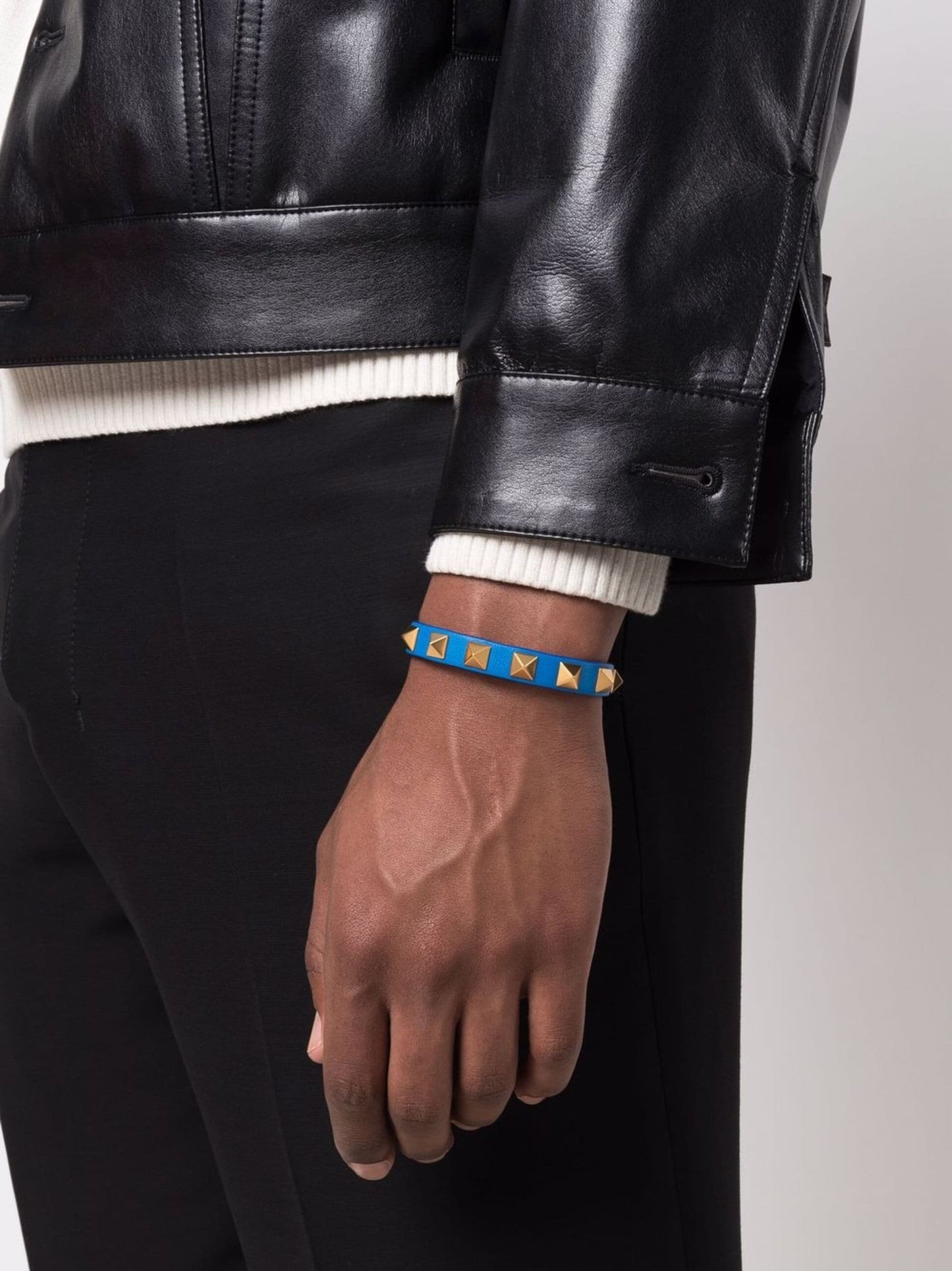 VAL STUDDED leather bracelet