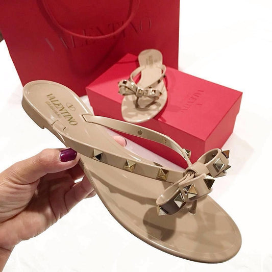 VAL JELLY THONG SLIDES