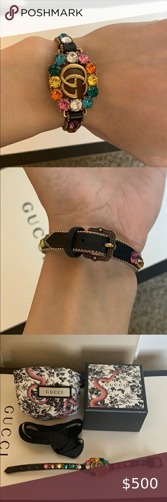 GG crystal multicolor bracelet