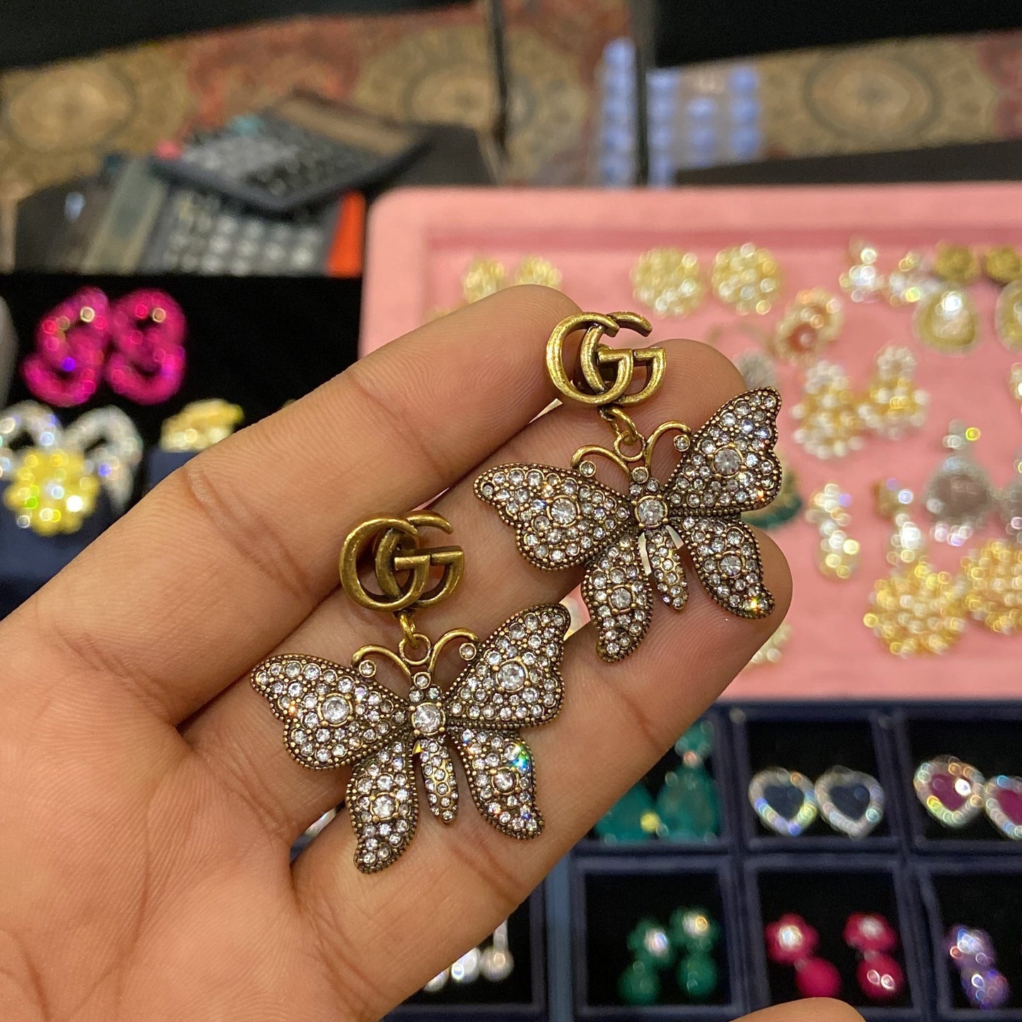 Butterfly Stud Earrings Silver Gucci Butterfly Earrings Butterfly