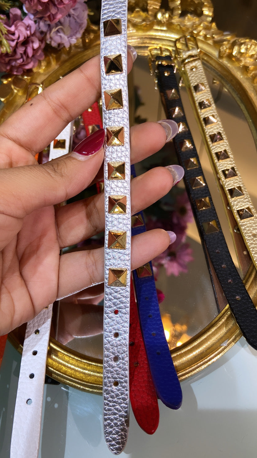 VAL STUDDED leather bracelet