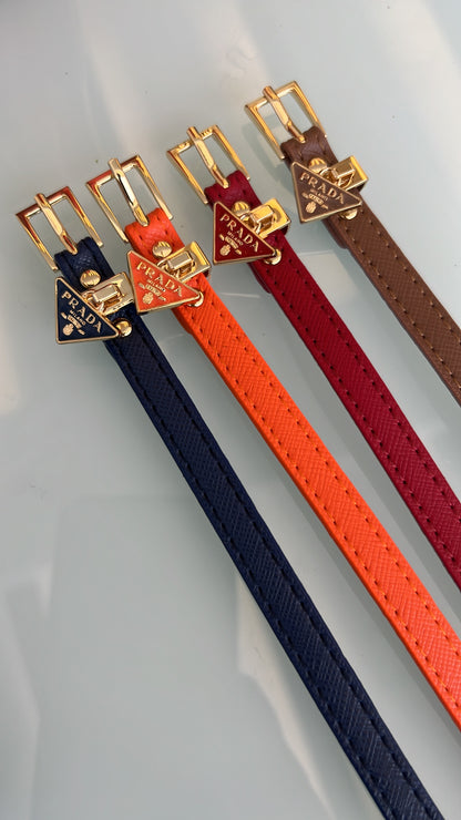 Pra leather monogram bracelet