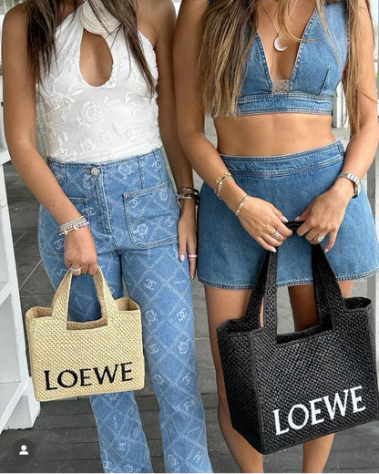 LOEWE RAFFIA TOTE
