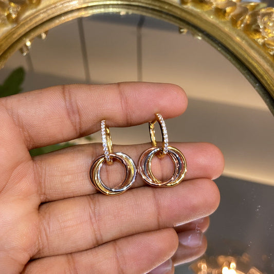 CART THREE TONE HOOPS