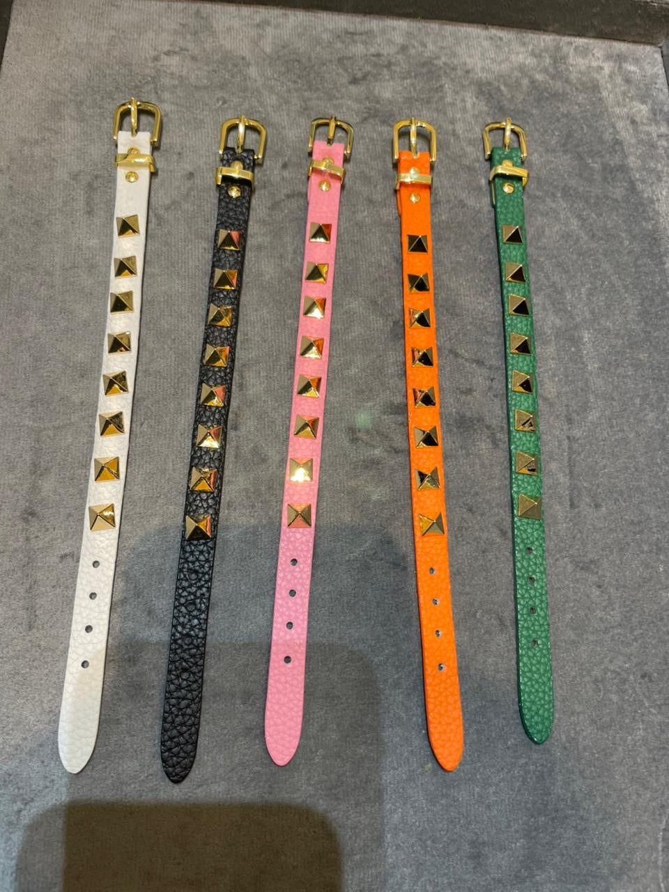 VAL STUDDED leather bracelet