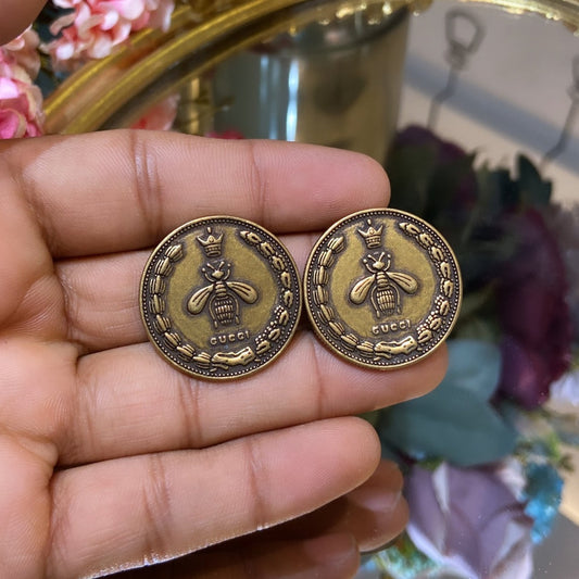 GG TRIBAL COIN EARRINGS