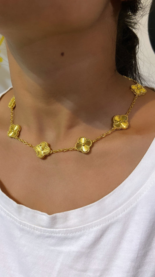 Gold vc CLVR necklace