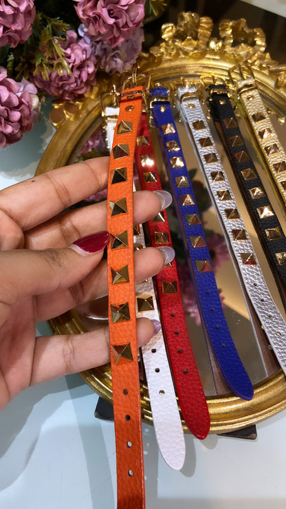 VAL STUDDED leather bracelet