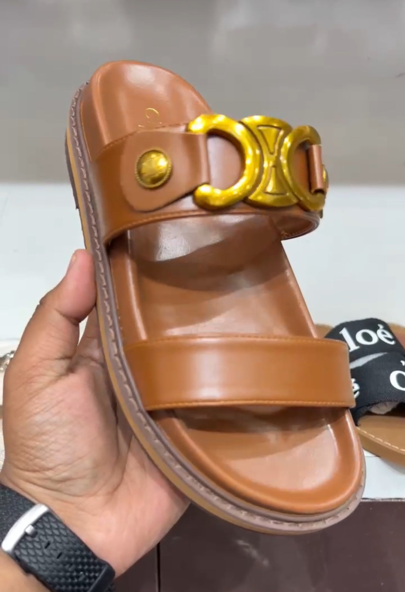 CEL TWO STRAP SLIDES