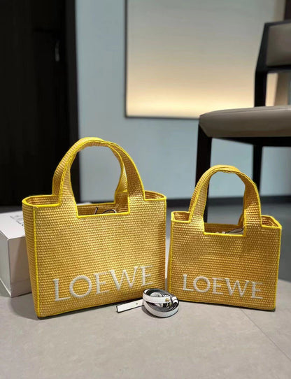 LOEWE RAFFIA TOTE