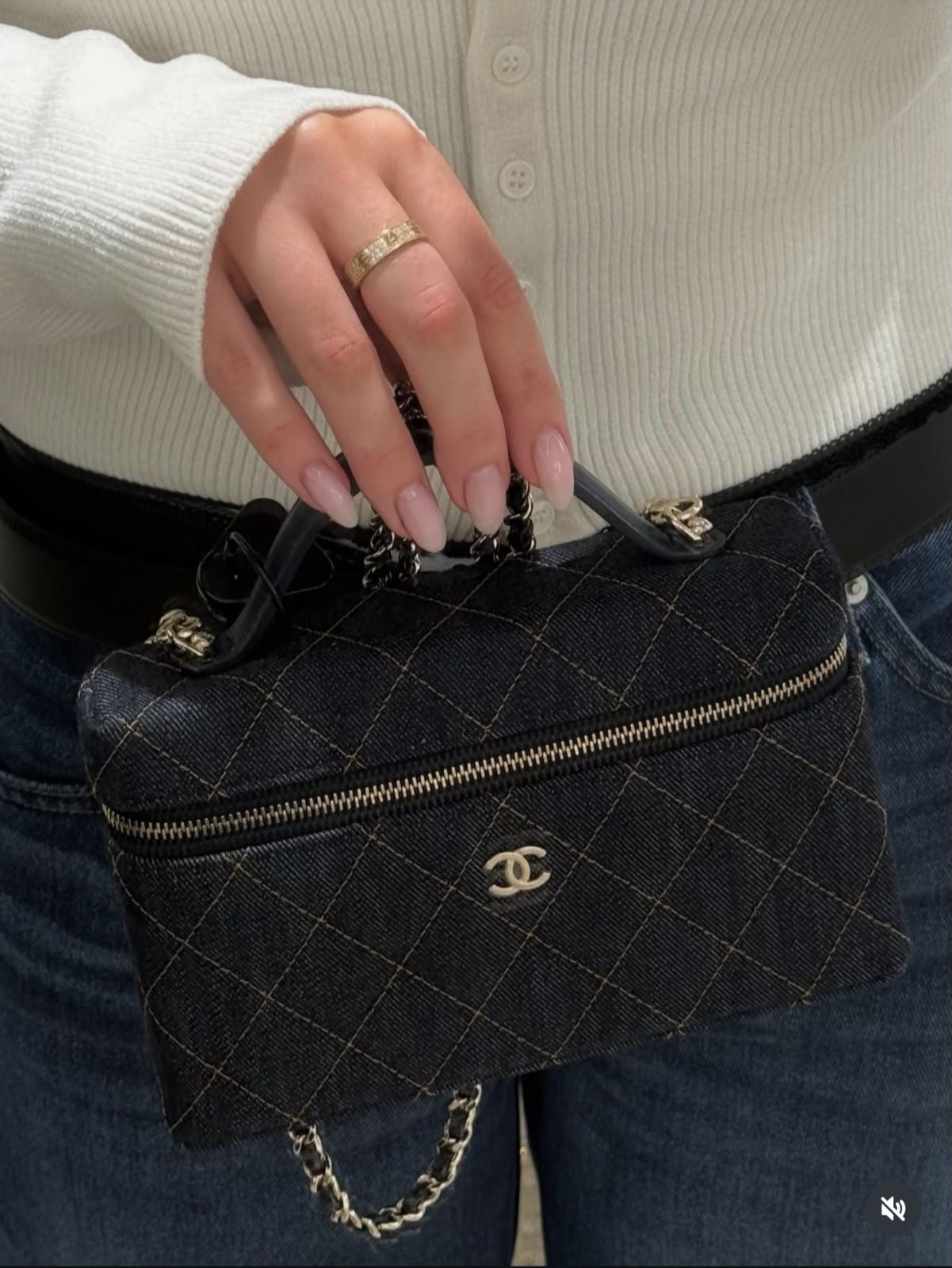 CC DENIM VANITY SLING