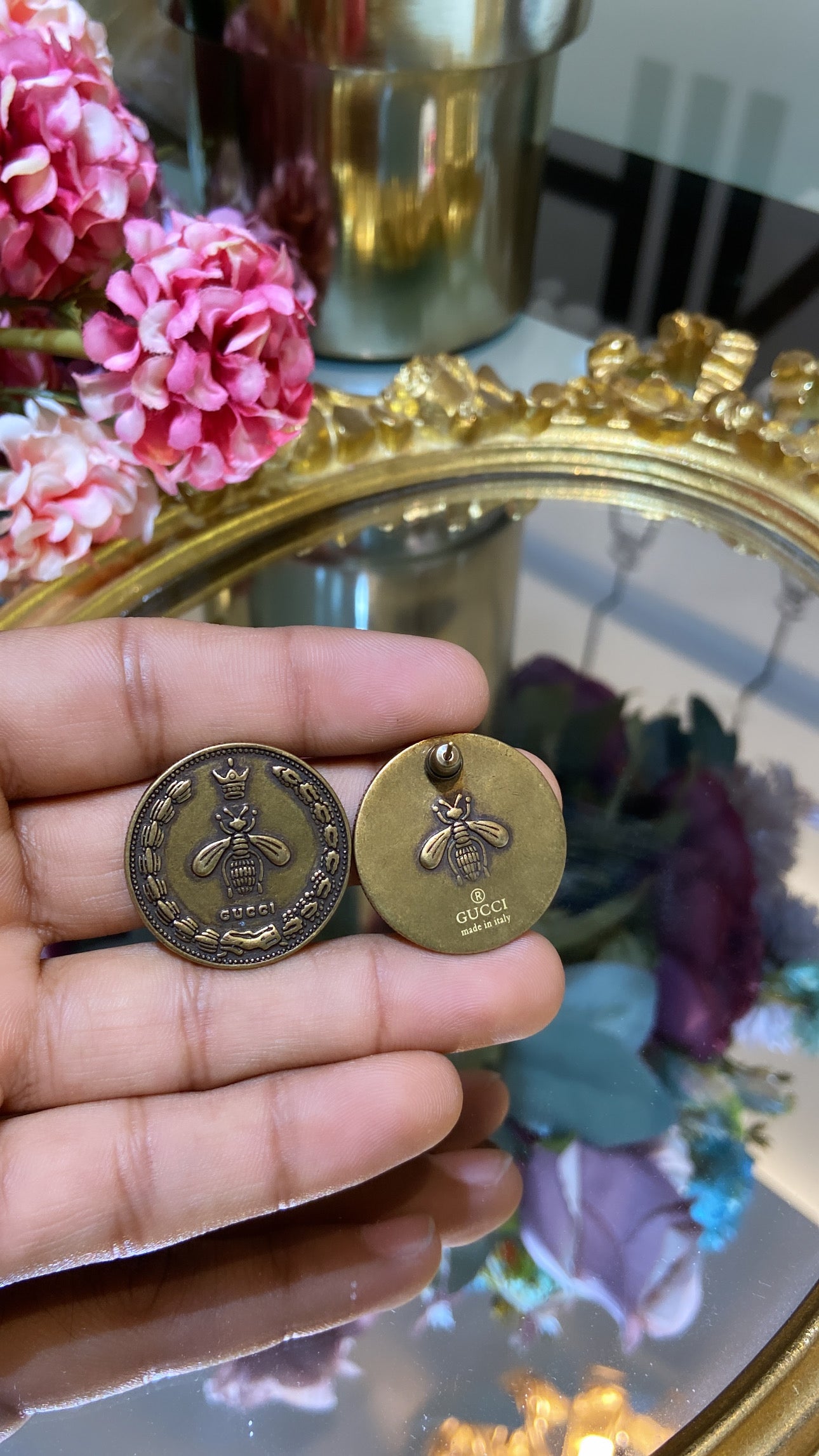 GG TRIBAL COIN EARRINGS