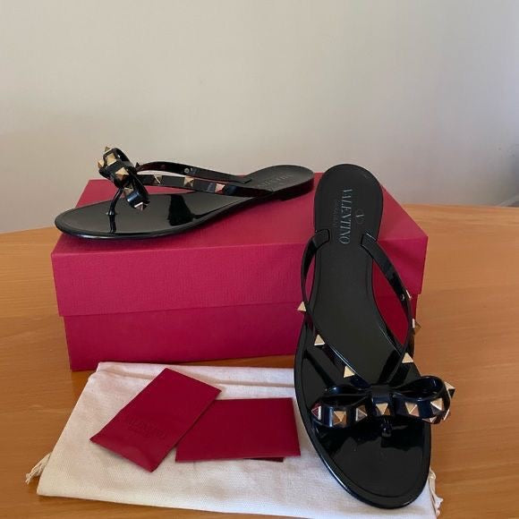 VAL JELLY THONG SLIDES