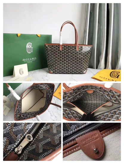 GOY TOTE WITH ZIP CLOSURE