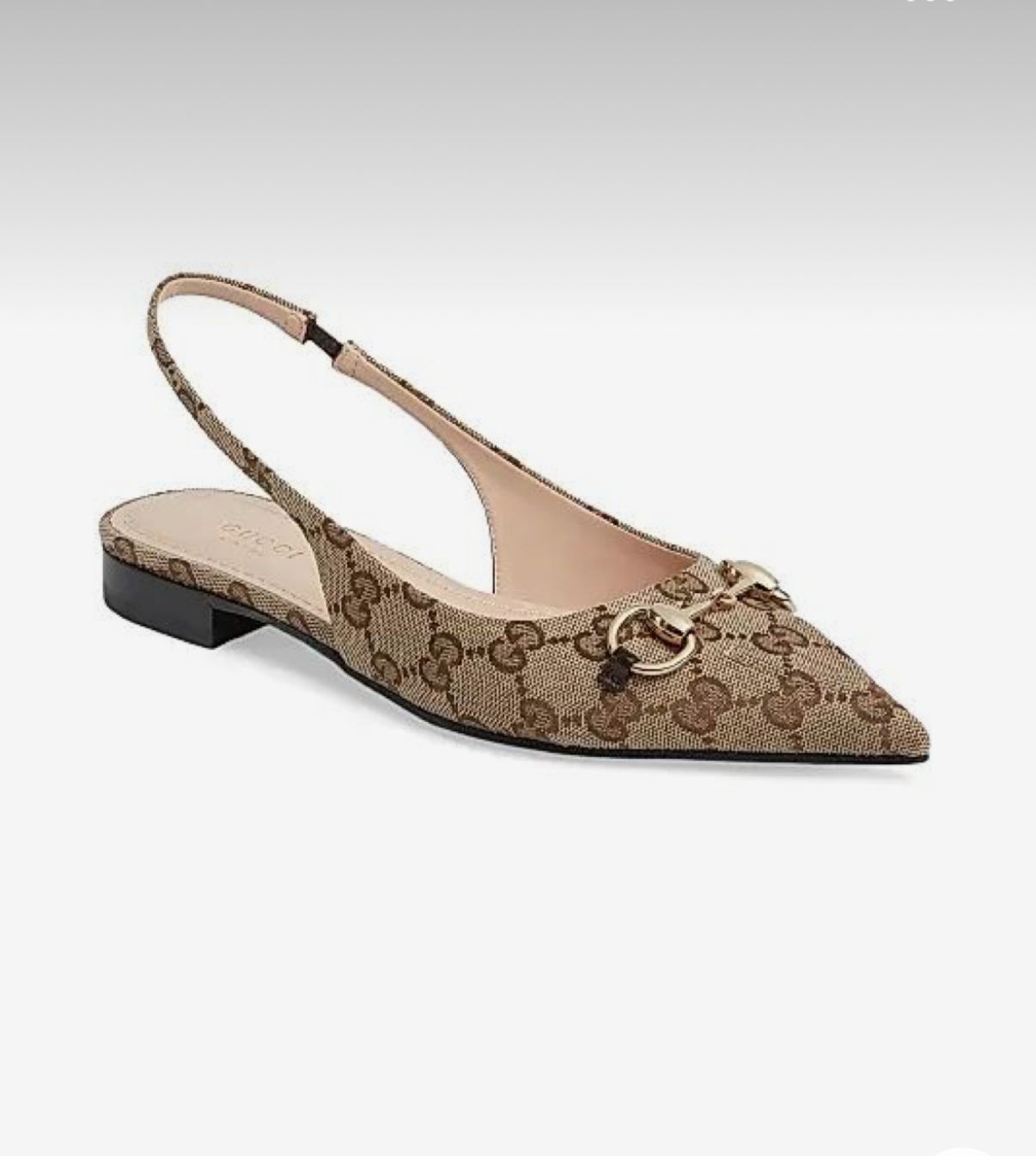 GG Horsebit Slingback Flats