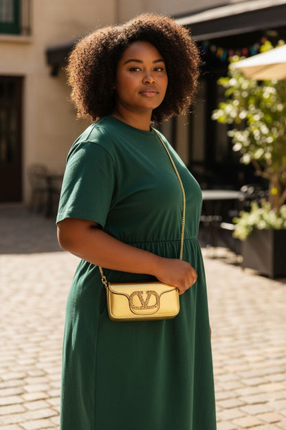 LATEST VAL GAR METALLIC SHOULDER BAG