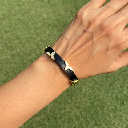 LV LEATHER BRACELET