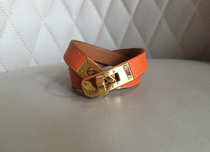 H KELLY LEATHER DOUBLE TURN BRACELET