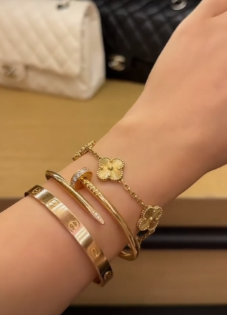 GOLD BLING STACK (3 BRACELETS)