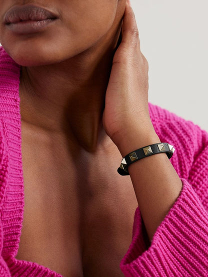 VAL STUDDED leather bracelet