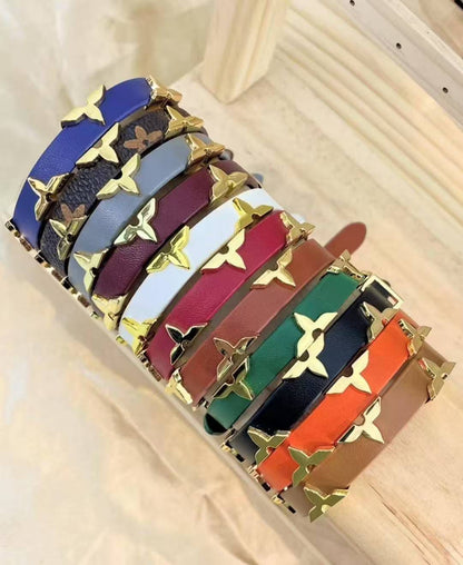 LV LEATHER BRACELET