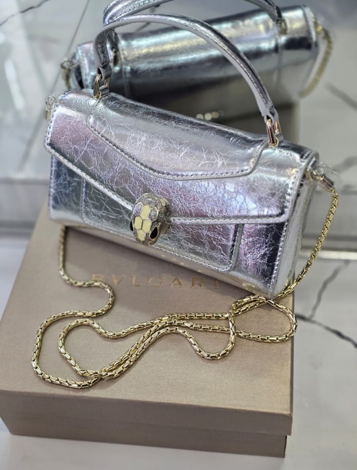 Bvlgari Serpenti Forever mini top handle bag