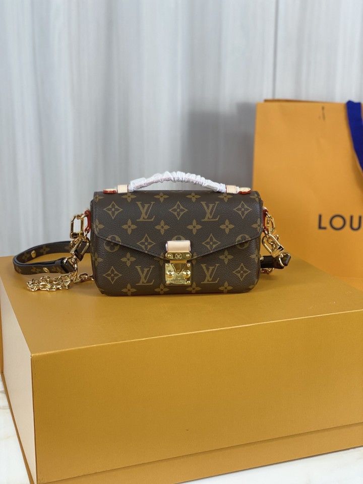LV Pochette Metis East West Monogram Empreinte Top Handle Shoulder Bag