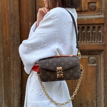 LV Pochette Metis East West Monogram Empreinte Top Handle Shoulder Bag