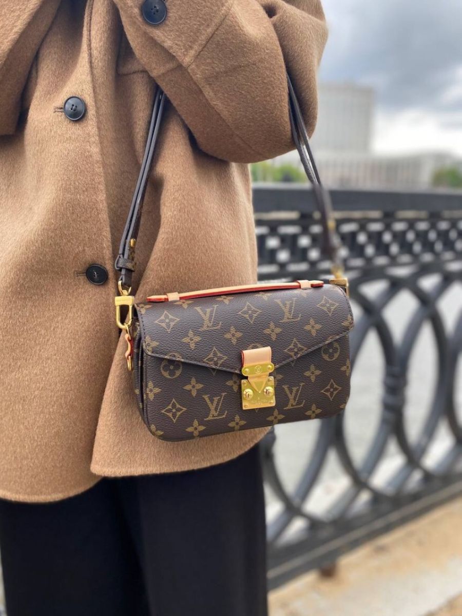 LV Pochette Metis East West Monogram Empreinte Top Handle Shoulder Bag