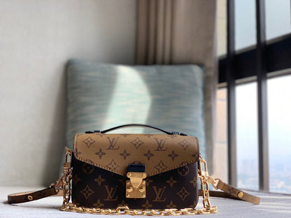 LV Pochette Metis East West Monogram Empreinte Top Handle Shoulder Bag