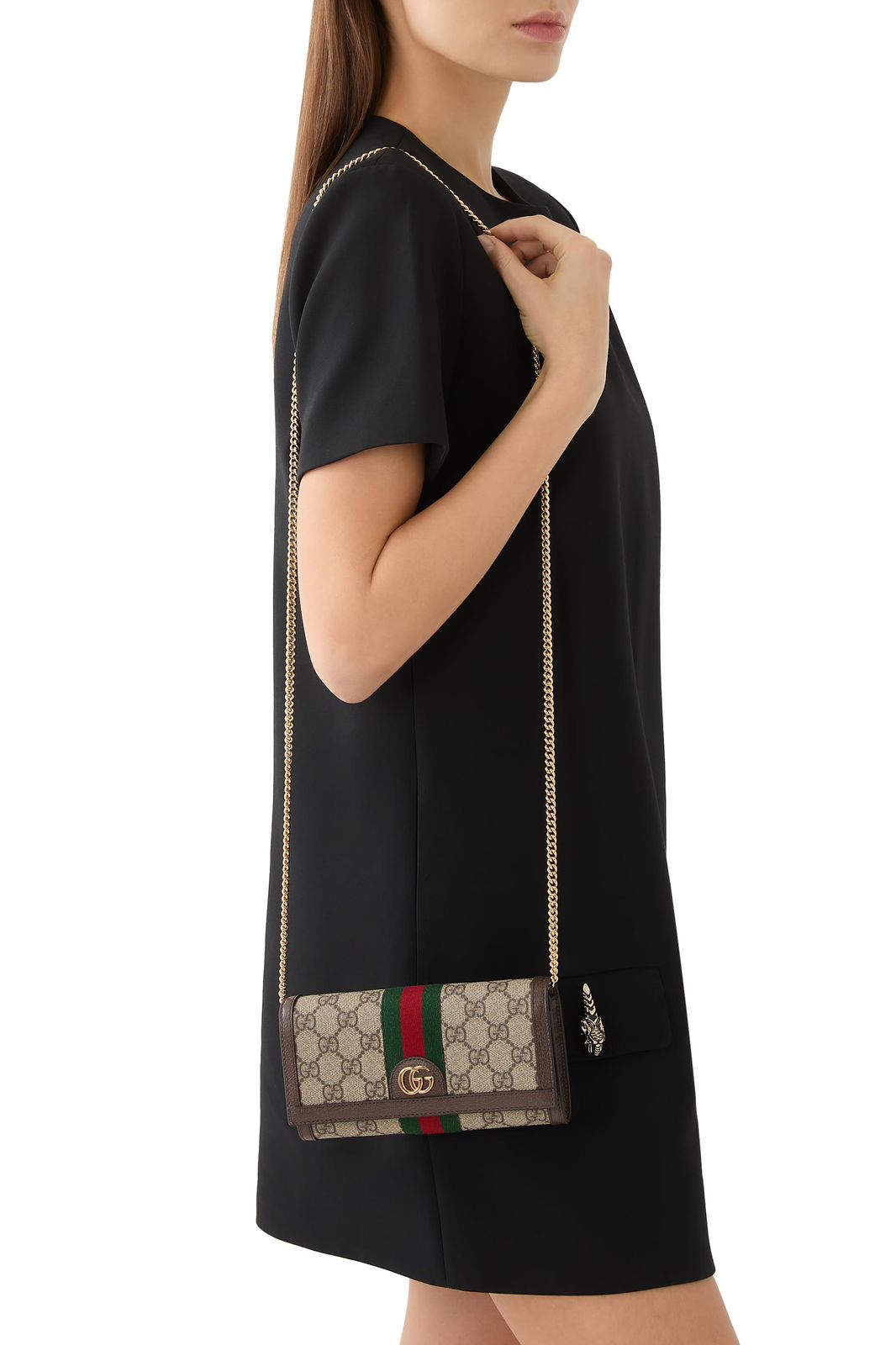 Gucci Ophidia continental wallet cum sling