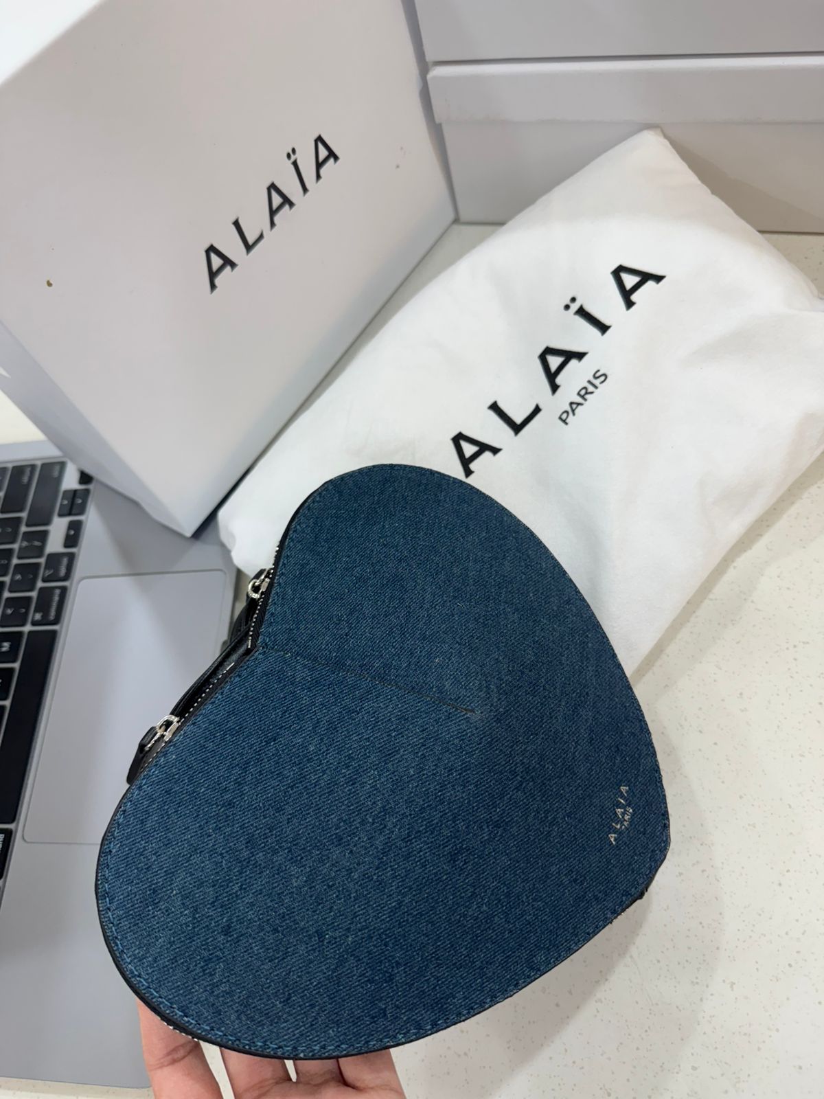 ALAIA heart-shaped SLING