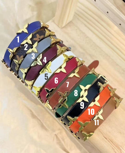LV LEATHER BRACELET