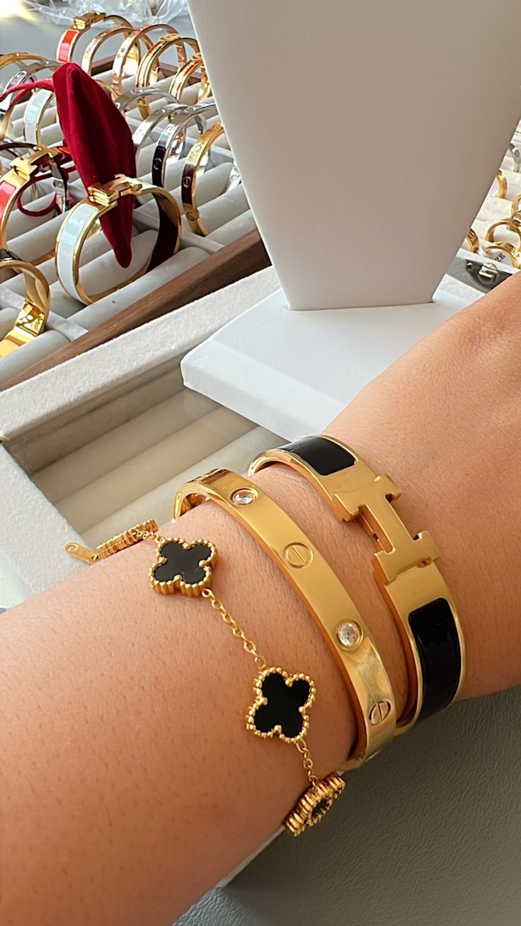 BLACK STACK - 3 bracelets