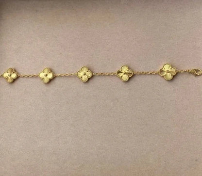 Gold vc CLVR bracelet