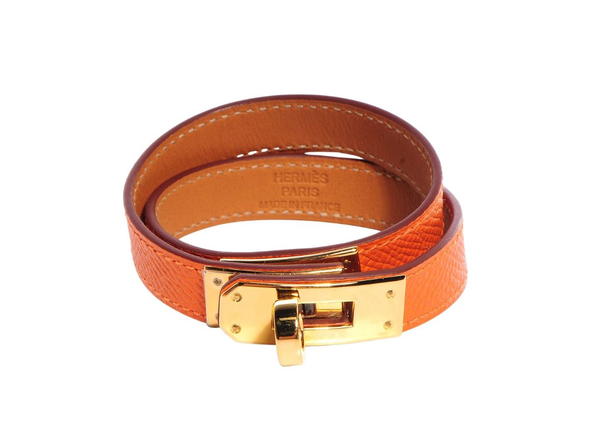 H KELLY LEATHER DOUBLE TURN BRACELET