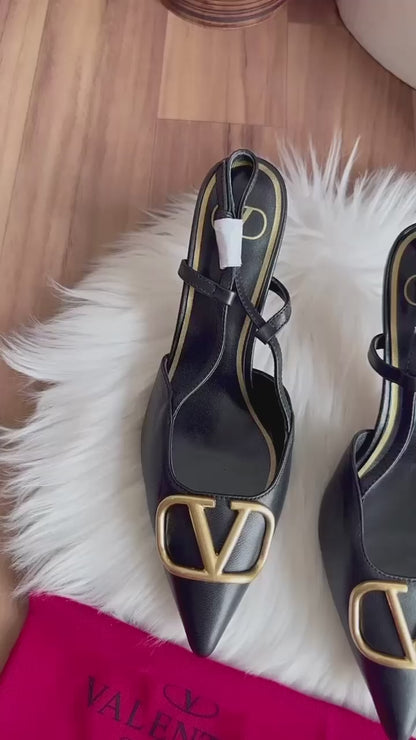 BLACK VAL HEELS