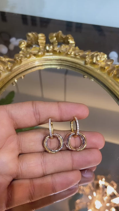 CART THREE TONE HOOPS