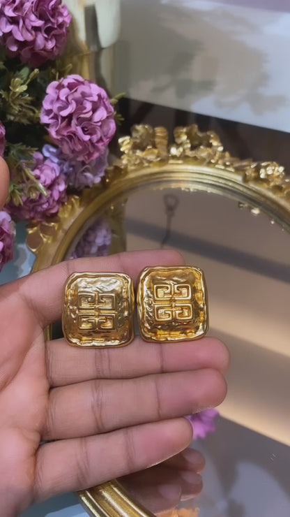 Givchy square Clip on earrings