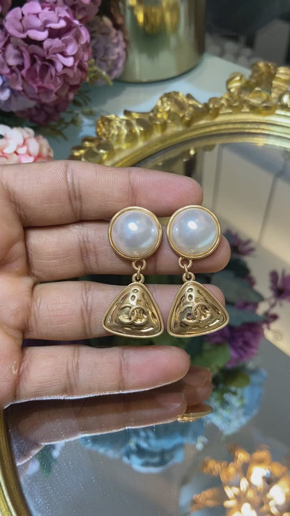 cc pear triangle earrings