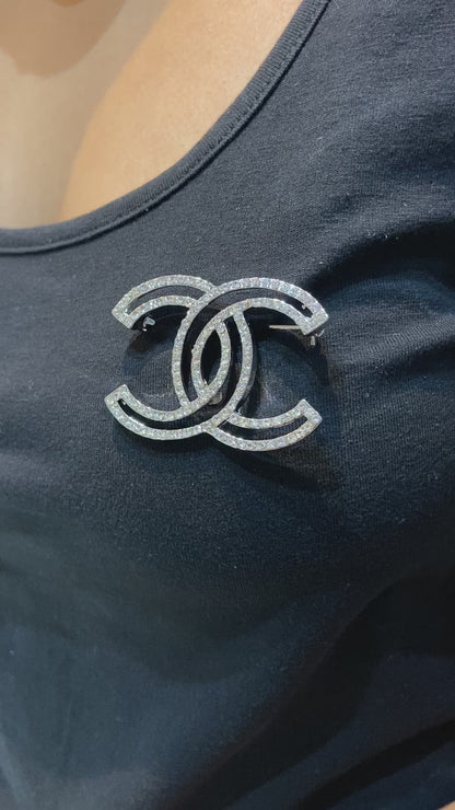 CC DIAMOND BROOCH