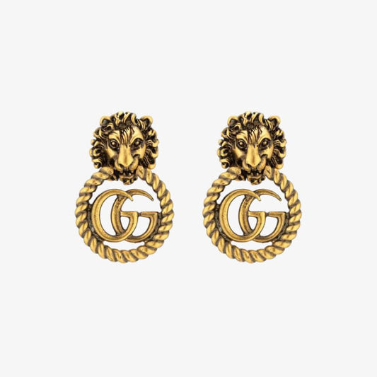 GG LION TRIBAL EARRING